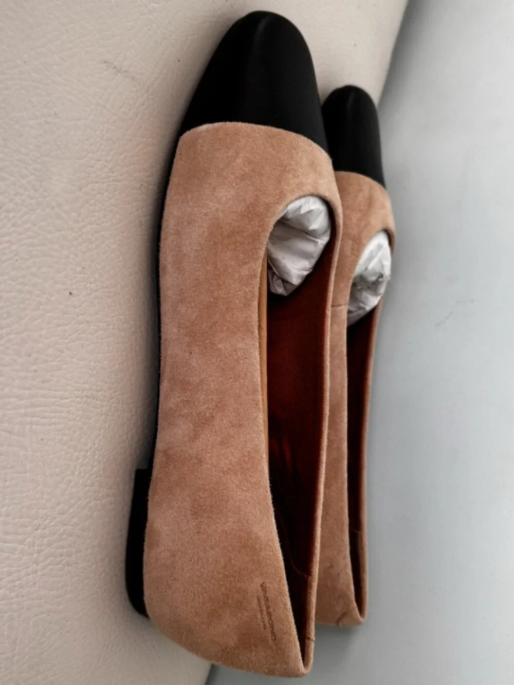 Vagabond Shoemakers Jolin Ballet mi Flat US9/EU40 in Steel Tan/Black